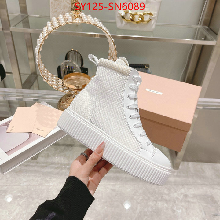 Women Shoes-Miu Miu,7 star quality designer replica , ID: SN6089,$: 125USD