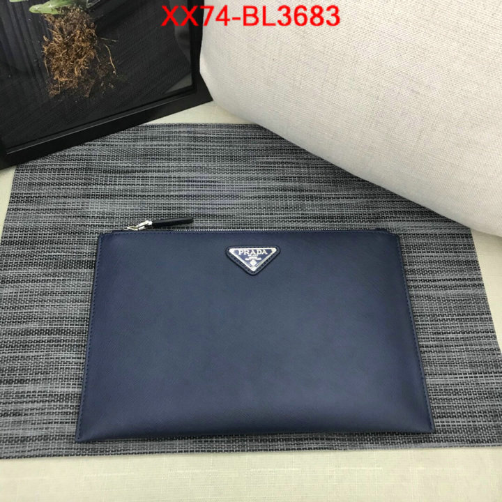 Prada Bags(TOP)-Clutch-,ID: BL3683,$: 74USD