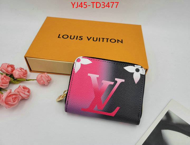 LV Bags(4A)-Wallet,ID: TD3477,$: 45USD