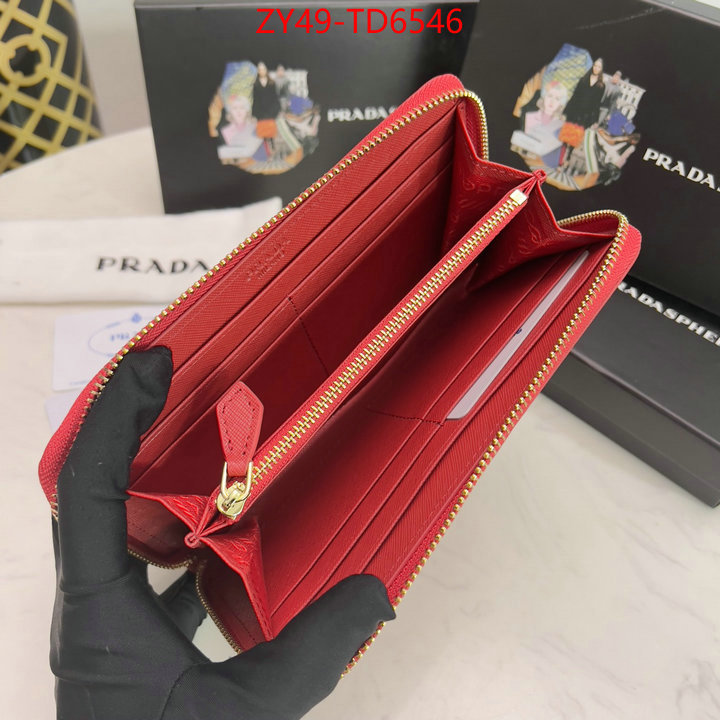 Prada Bags(4A)-Wallet,shop designer ,ID: TD6546,$: 49USD