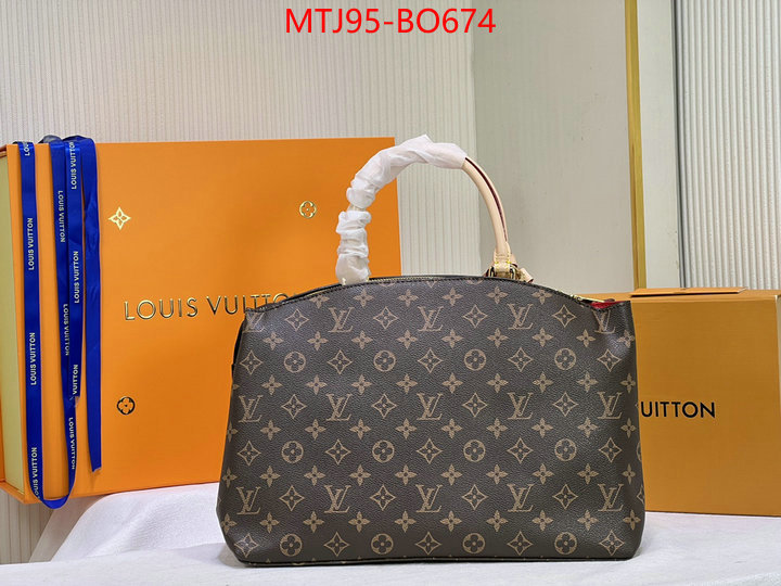 LV Bags(4A)-Handbag Collection-,what is a 1:1 replica ,ID: BO674,$: 95USD