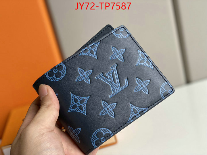 LV Bags(TOP)-Wallet,ID: TP7587,$: 72USD