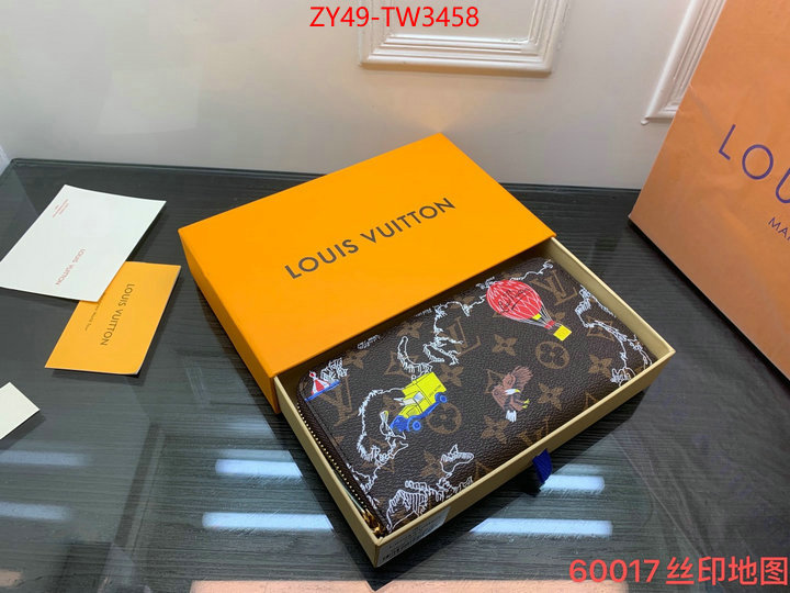 LV Bags(4A)-Wallet,wholesale 2023 replica ,ID: TW3458,$: 49USD