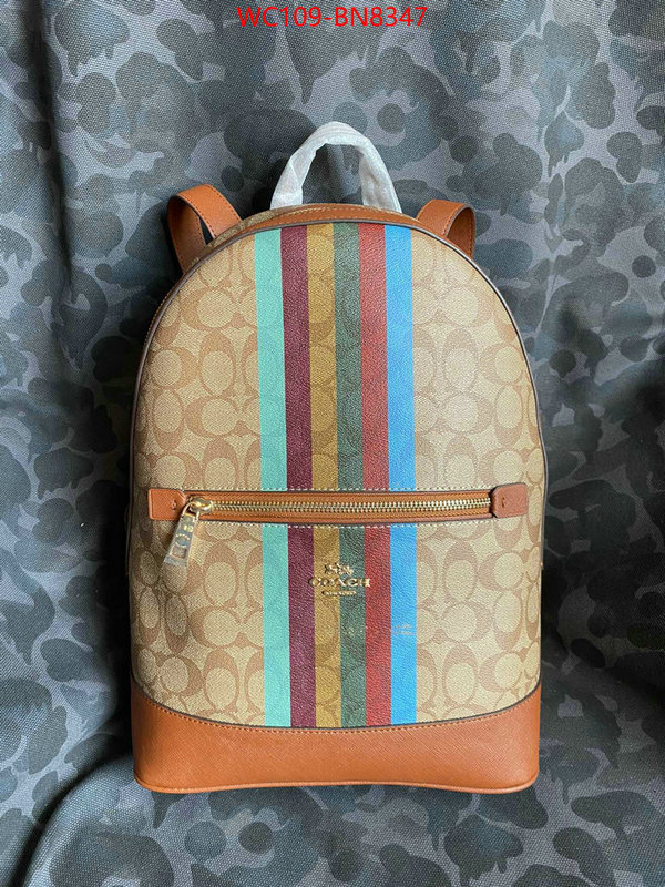 Coach Bags(4A)-Backpack-,buy 1:1 ,ID: BN8347,$: 109USD