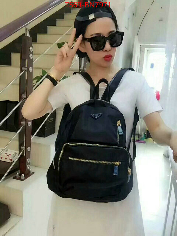 Prada Bags(4A)-Backpack-,fake designer ,ID: BN7971,$: 69USD