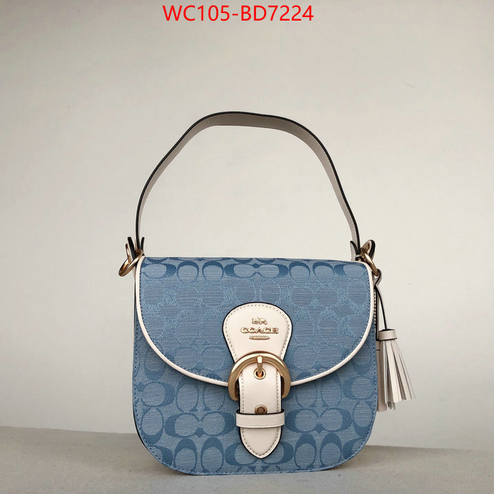 Coach Bags(4A)-Diagonal,only sell high-quality ,ID: BD7224,$: 105USD