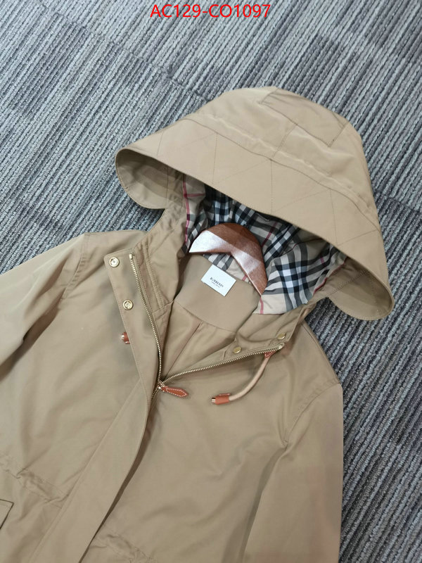 Down jacket Women-Burberry,aaaaa+ replica , ID: CO1097,$: 129USD