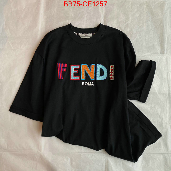 Clothing-Fendi,what is a 1:1 replica , ID: CE1257,$: 75USD