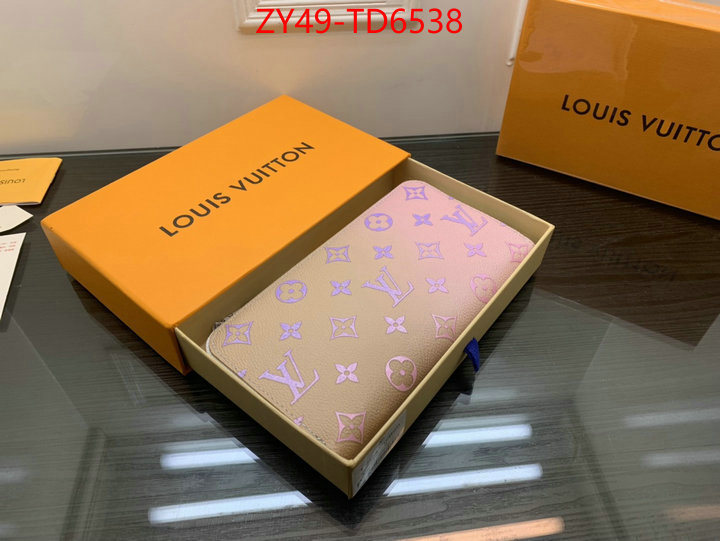 LV Bags(4A)-Wallet,designer 1:1 replica ,ID: TD6538,$: 49USD