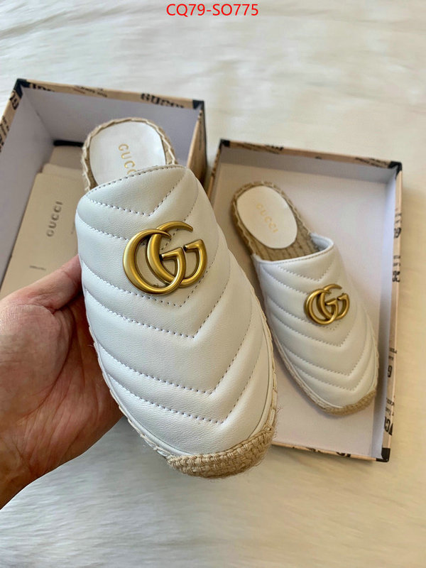 Women Shoes-Gucci,top fake designer , ID: SO775,$: 79USD