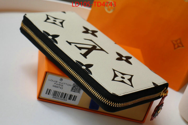 LV Bags(TOP)-Wallet,ID: TD4743,$: 105USD