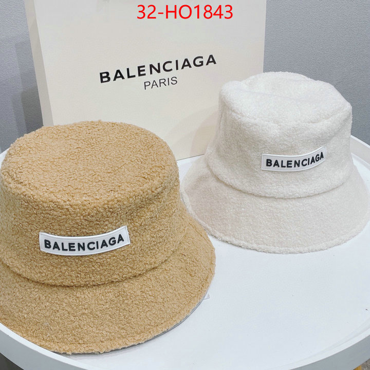 Cap (Hat)-Balenciaga,luxury shop , ID: HO1843,$: 32USD