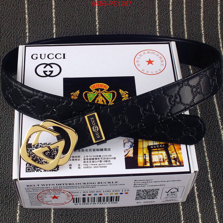 Belts-Gucci,buy 2023 replica , ID: PE1287,$: 59USD