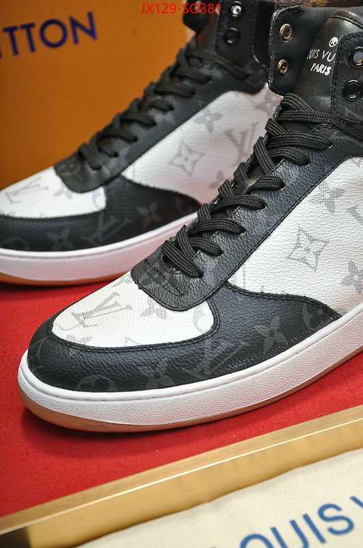 Men Shoes-LV,fake , ID: SO381,$: 129USD