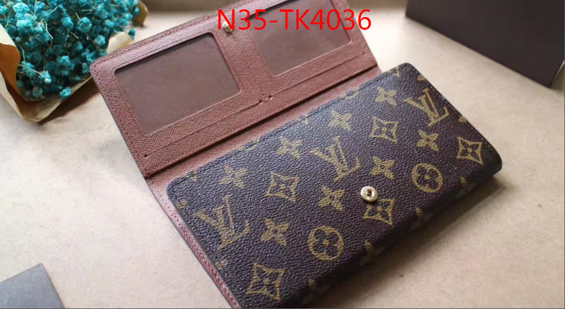LV Bags(4A)-Wallet,ID: TK4036,$: 35USD
