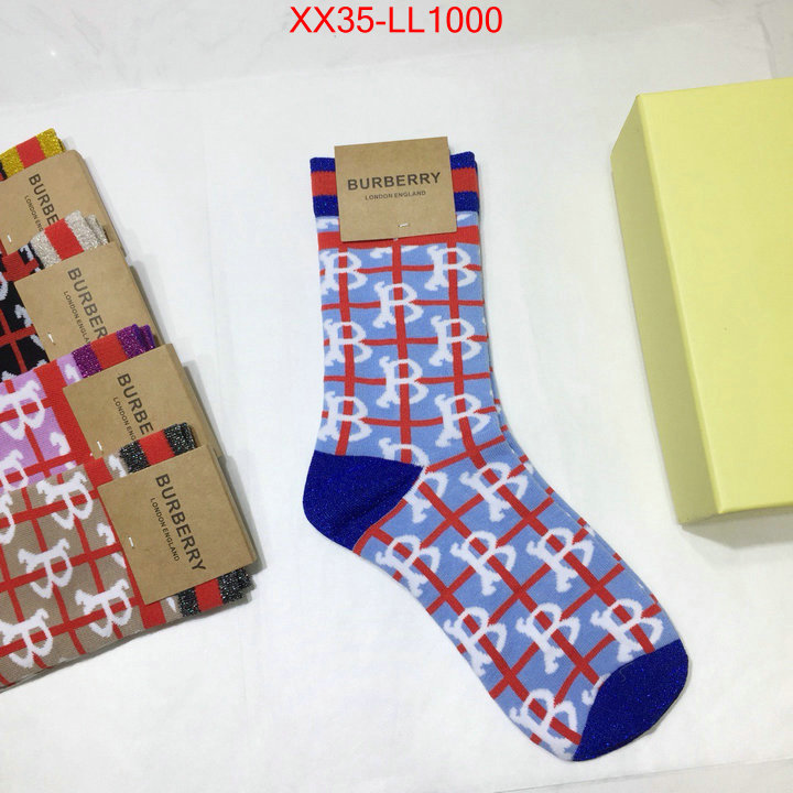 Sock-Burberry,best aaaaa , ID: LL1000,$:35USD