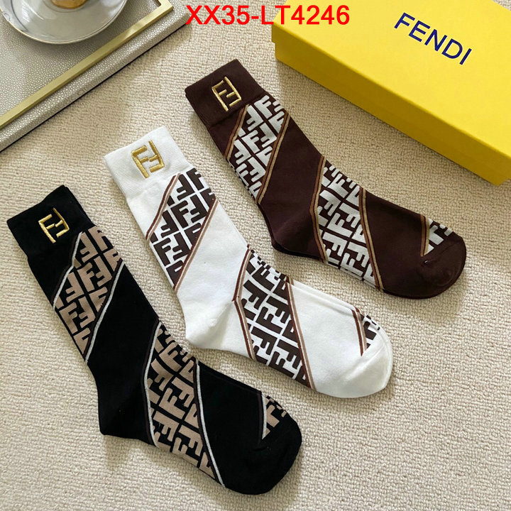 Sock-Fendi,replica aaaaa+ designer , ID: LT4246,$: 35USD