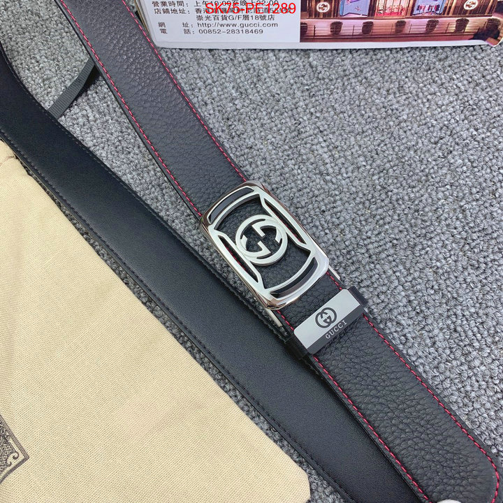 Belts-Gucci,what is a 1:1 replica , ID: PE1289,$: 75USD