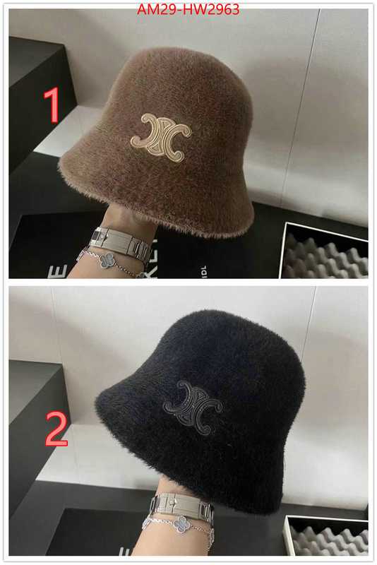 Cap (Hat)-Celine,luxury fake , ID: HW2963,$: 29USD