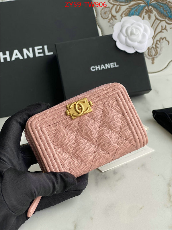 Chanel Bags(TOP)-Wallet-,ID: TW906,$: 59USD