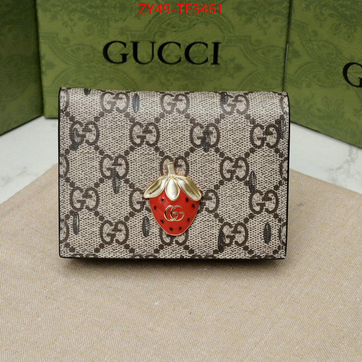 Gucci Bags(4A)-Wallet-,fake ,ID: TE3461,$: 49USD