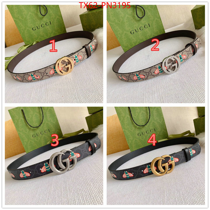 Belts-Gucci,fake , ID: PN3195,$: 62USD