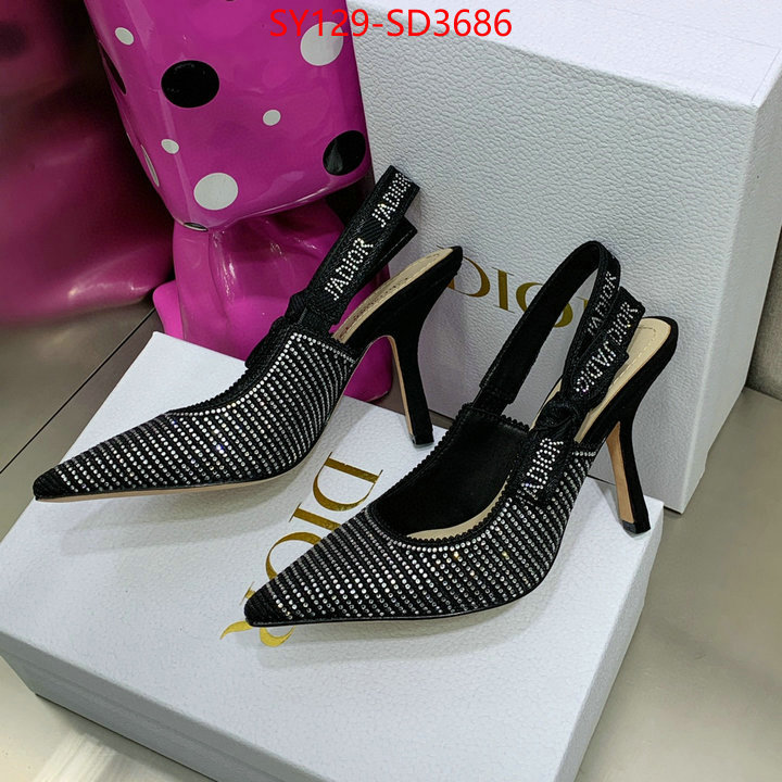 Women Shoes-Dior,buy 2023 replica , ID: SD3686,$: 129USD