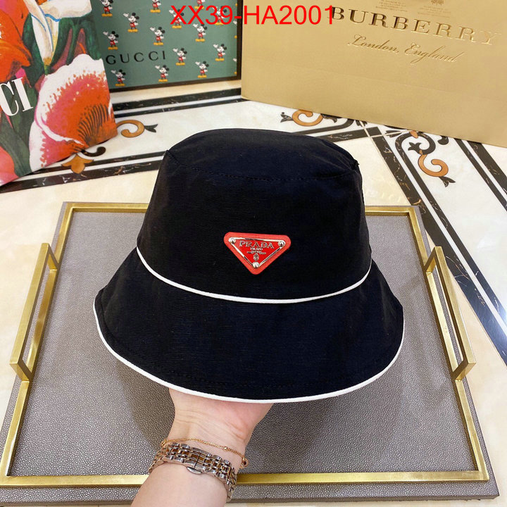 Cap (Hat)-Prada,replica aaaaa+ designer , ID:HA2001,$: 39USD