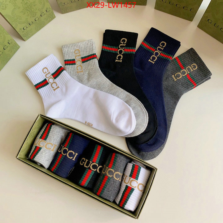 Sock-Gucci,we provide top cheap aaaaa , ID: LW1457,$: 29USD