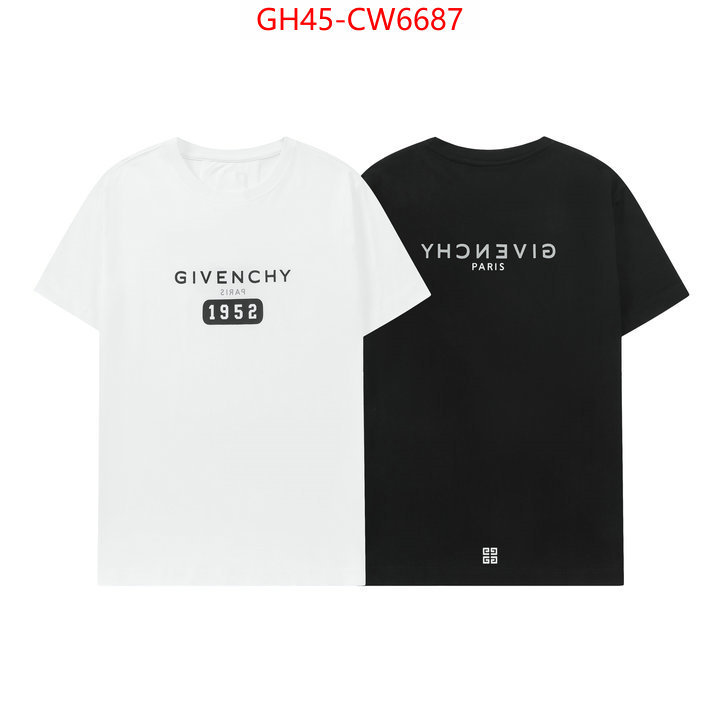 Clothing-Givenchy,luxury fake ,ID: CW6687,$: 45USD