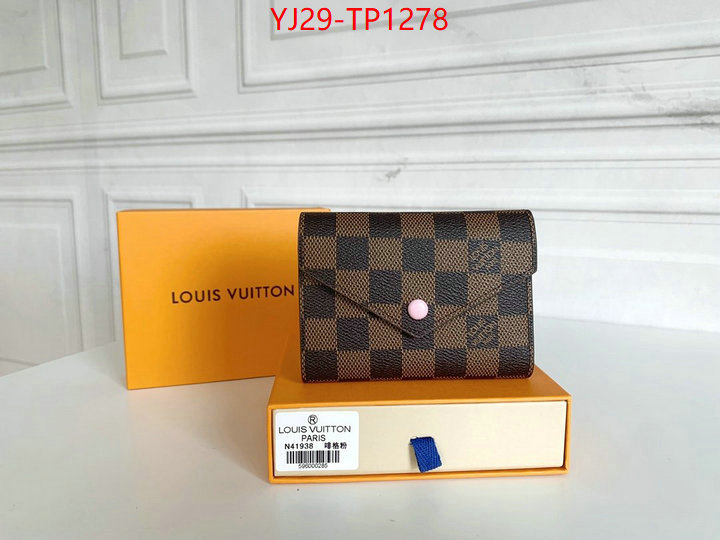 LV Bags(4A)-Wallet,ID: TP1278,$: 29USD