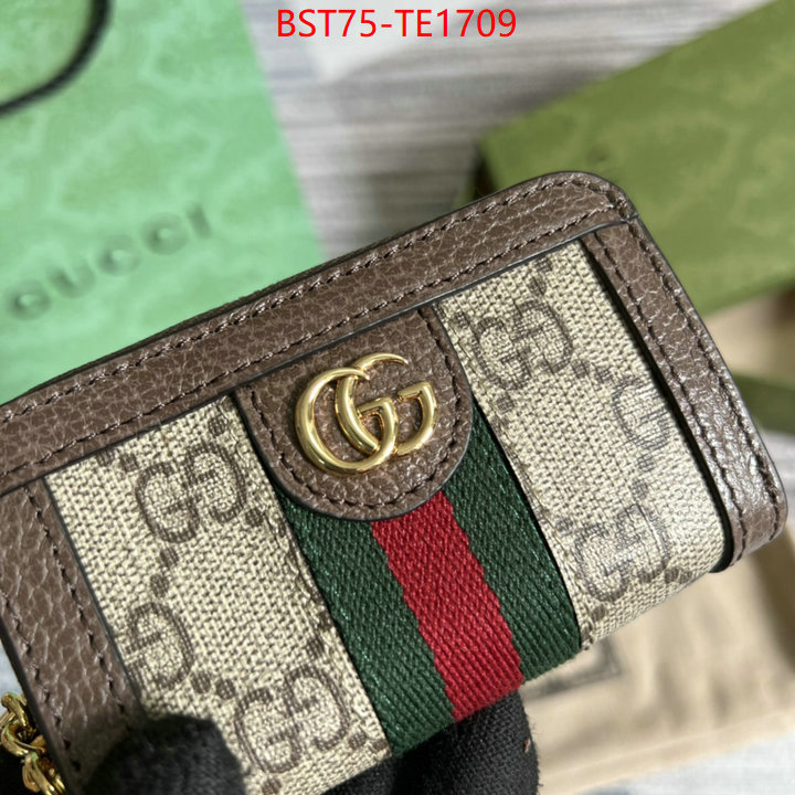 Gucci Bags(TOP)-Wallet-,7 star replica ,ID: TE1709,$: 75USD