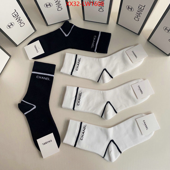 Sock-Chanel,website to buy replica , ID: LW1608,$: 32USD