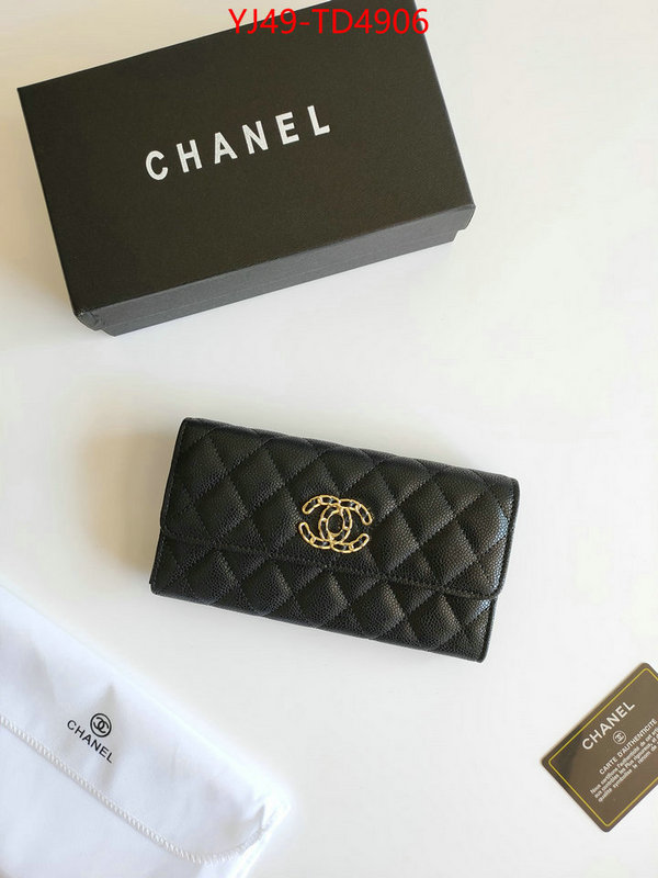 Chanel Bags(4A)-Wallet-,ID: TD4906,$: 49USD