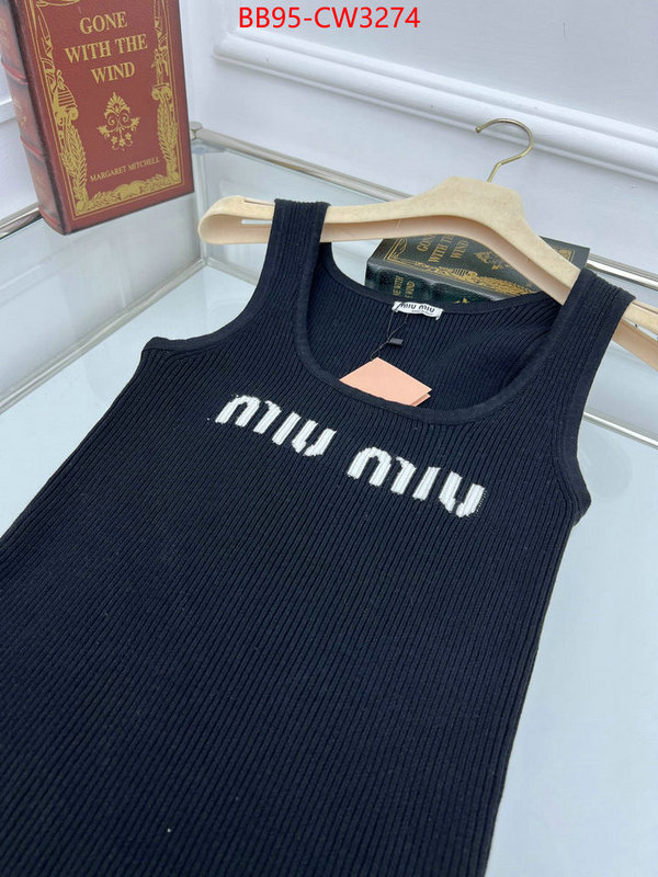 Clothing-MIU MIU,aaaaa+ replica designer , ID: CW3274,$: 95USD