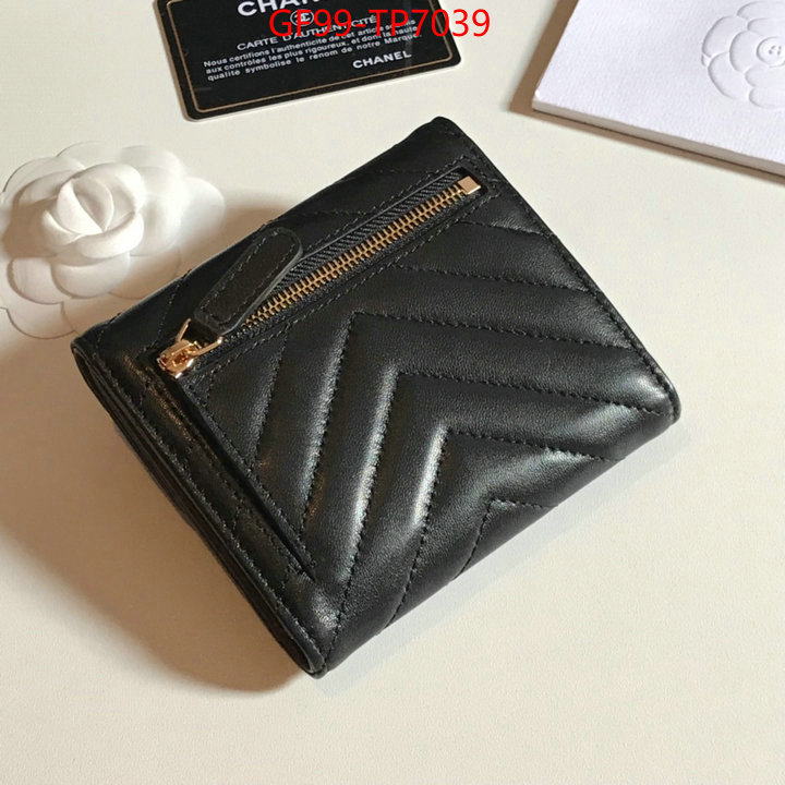 Chanel Bags(TOP)-Wallet-,ID: TP7039,$: 99USD