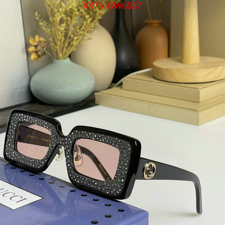 Glasses-Gucci,designer 7 star replica , ID: GW6087,$: 75USD