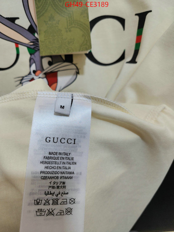 Clothing-Gucci,best quality fake , ID: CE3189,$: 49USD