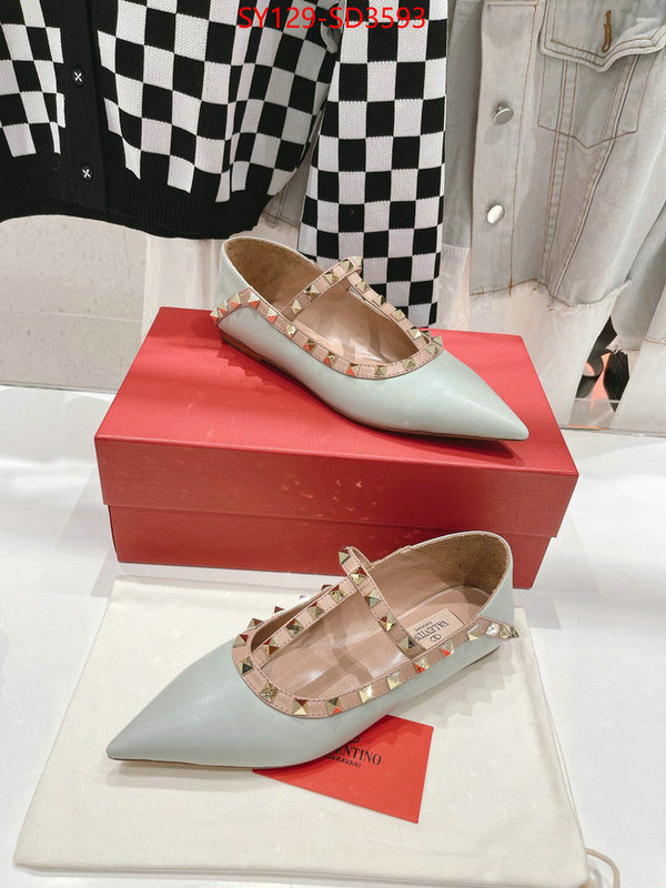 Women Shoes-Valentino,wholesale 2023 replica , ID: SD3593,$: 129USD