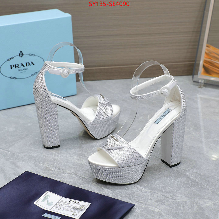 Women Shoes-Prada,mirror quality , ID: SE4090,$: 135USD