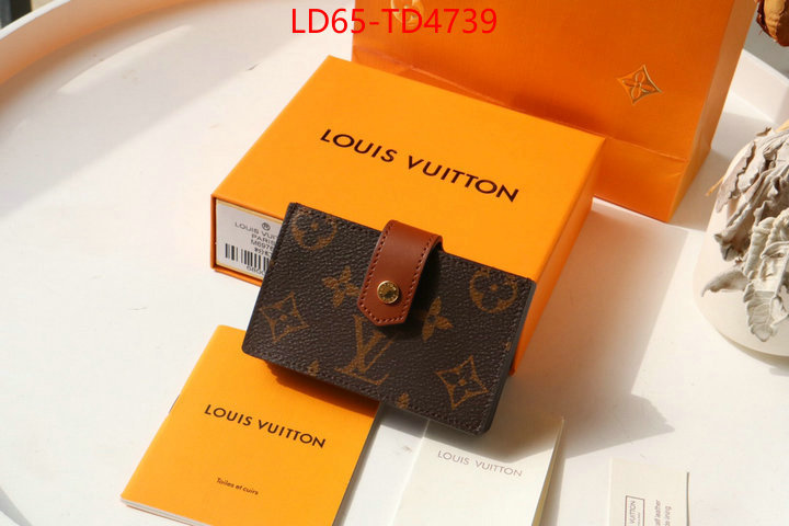 LV Bags(TOP)-Wallet,ID: TD4739,$: 65USD