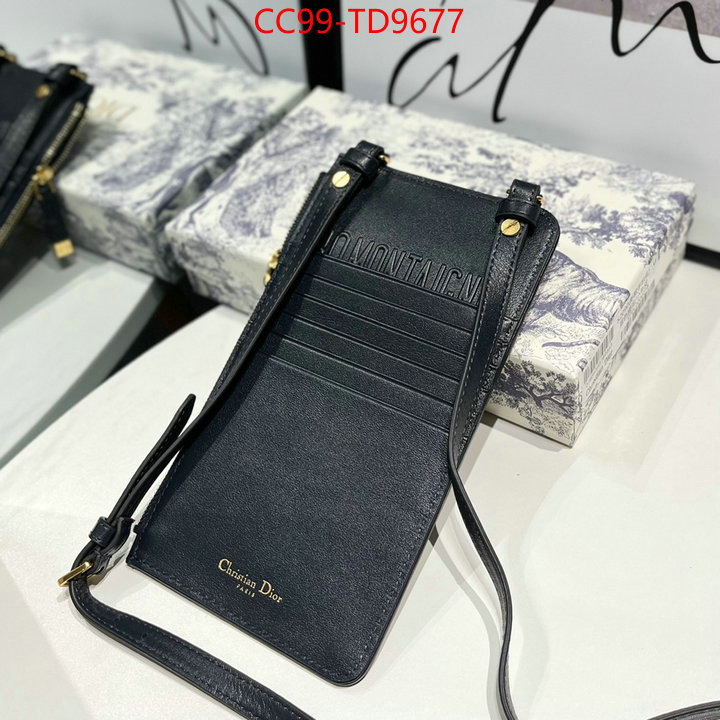 Dior Bags(TOP)-Wallet-,ID: TD9677,$: 99USD