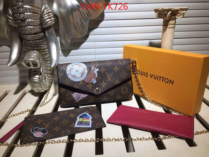 LV Bags(4A)-Wallet,ID: TK726,$:49USD