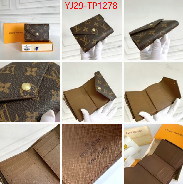 LV Bags(4A)-Wallet,ID: TP1278,$: 29USD