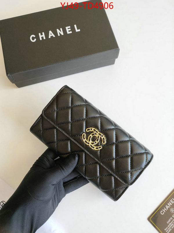 Chanel Bags(4A)-Wallet-,ID: TD4906,$: 49USD