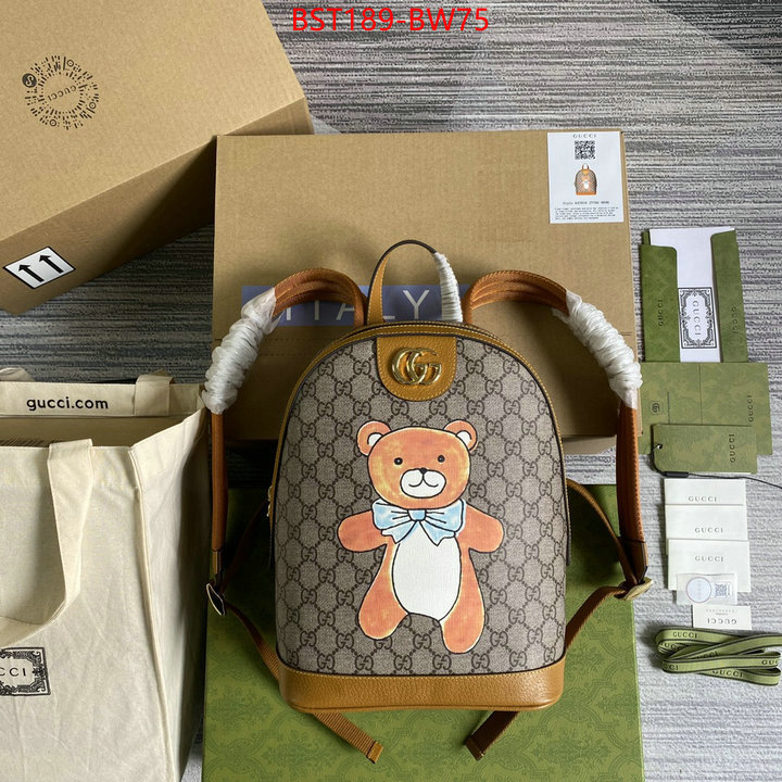 Gucci Bags(TOP)-Backpack-,how to buy replica shop ,ID: BW75,$: 189USD