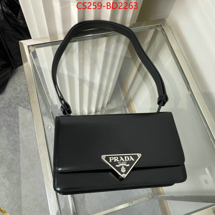 Prada Bags(TOP)-Diagonal-,ID: BD2263,$: 259USD