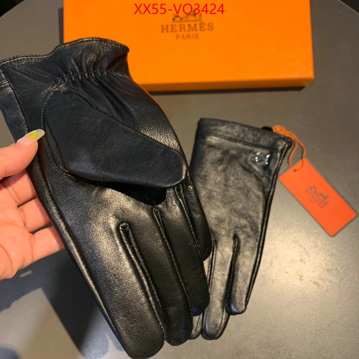 Gloves-Hermes,replica 1:1 , ID: VO3424,$: 55USD