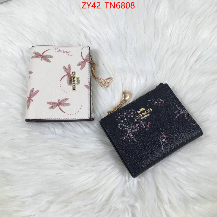 Coach Bags(4A)-Wallet,customize the best replica ,ID: TN6808,$: 42USD