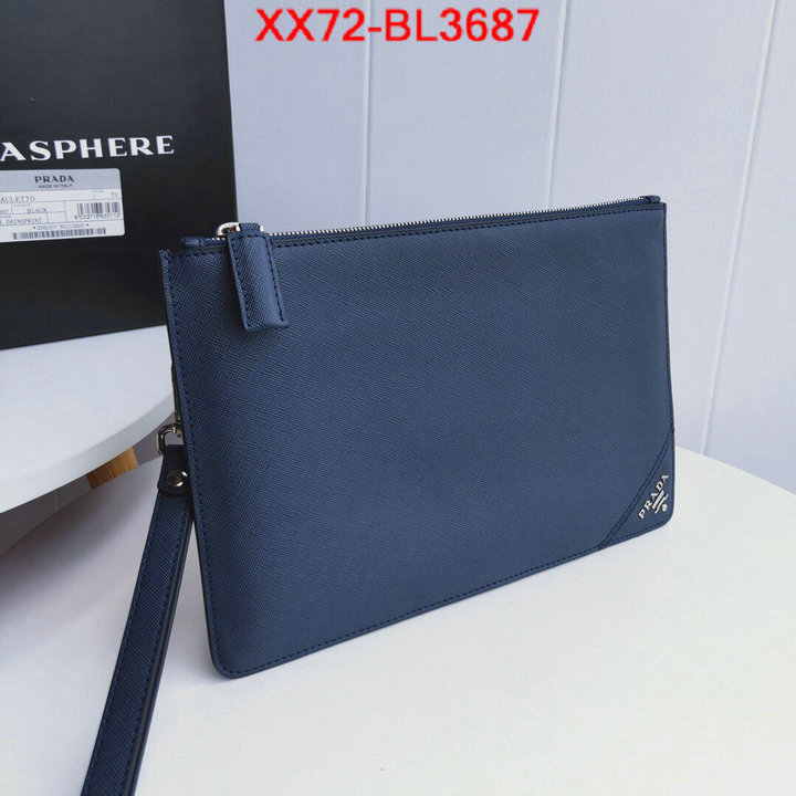 Prada Bags(TOP)-Clutch-,ID: BL3687,$: 72USD